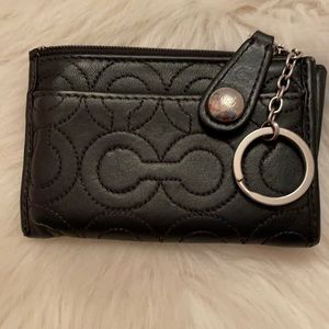 Coach keychain card wallet holder